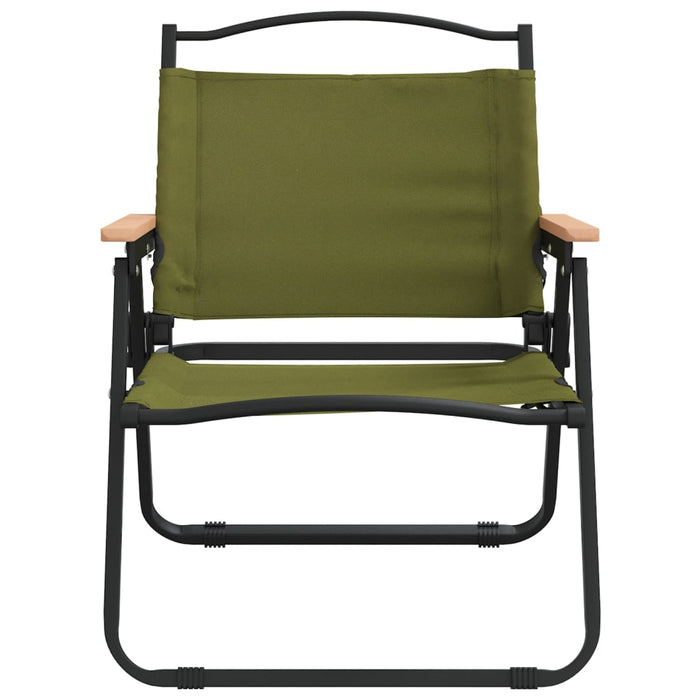 Scaune de camping, 2 buc., verde, 54x43x59 cm, țesătură Oxford - WALTI WALTI