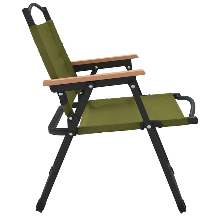 Scaune de camping, 2 buc., verde, 54x43x59 cm, țesătură Oxford - WALTI WALTI