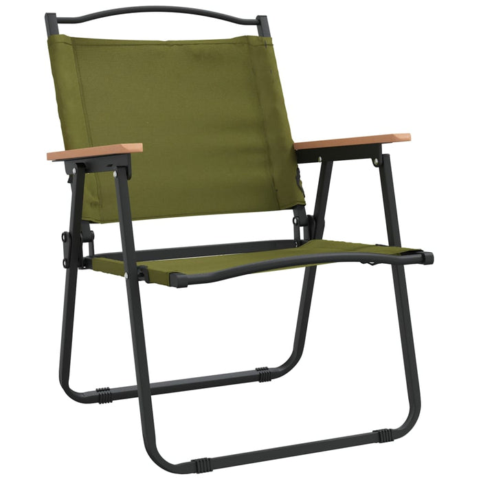 Scaune de camping, 2 buc., verde, 54x55x78 cm, țesătură Oxford - WALTI WALTI