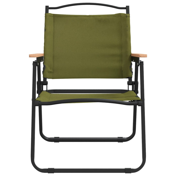 Scaune de camping, 2 buc., verde, 54x55x78 cm, țesătură Oxford - WALTI WALTI