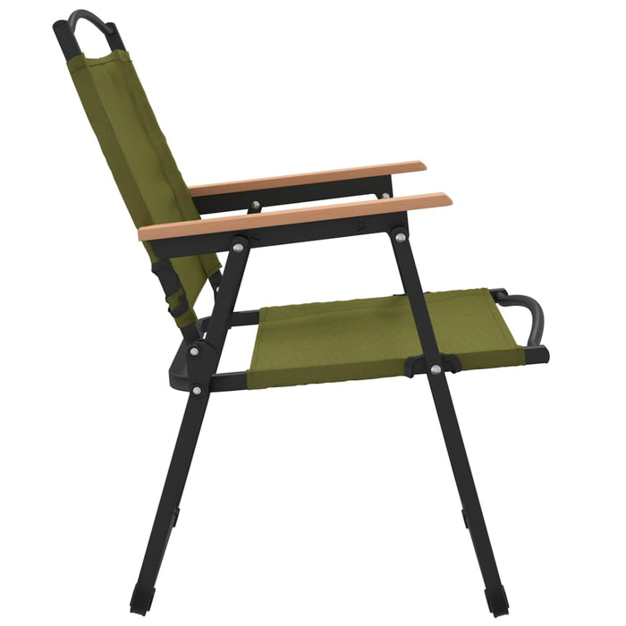 Scaune de camping, 2 buc., verde, 54x55x78 cm, țesătură Oxford - WALTI WALTI