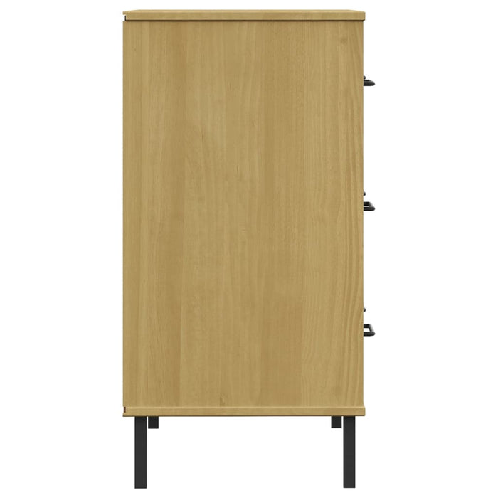 Servantă cu 3 sertare, maro, 77x40x79,5 cm, lemn masiv OSLO WALTI