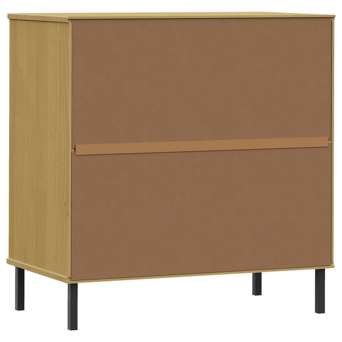 Servantă cu 3 sertare, maro, 77x40x79,5 cm, lemn masiv OSLO WALTI