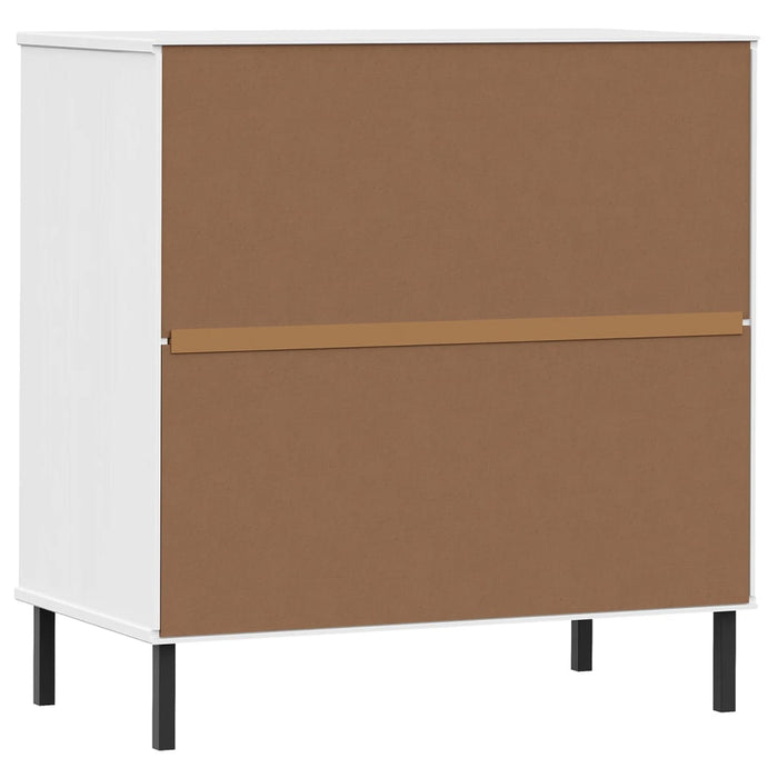 Servantă cu 3 sertare, alb, 77x40x79,5 cm, lemn masiv OSLO WALTI