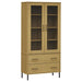 Bibliotecă cu picioare metalice OSLO, maro, 85x35x172,5 cm lemn - WALTI WALTI