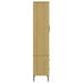 Bibliotecă cu picioare metalice OSLO, maro, 85x35x172,5 cm lemn - WALTI WALTI