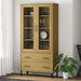 Bibliotecă cu picioare metalice OSLO, maro, 85x35x172,5 cm lemn - WALTI WALTI