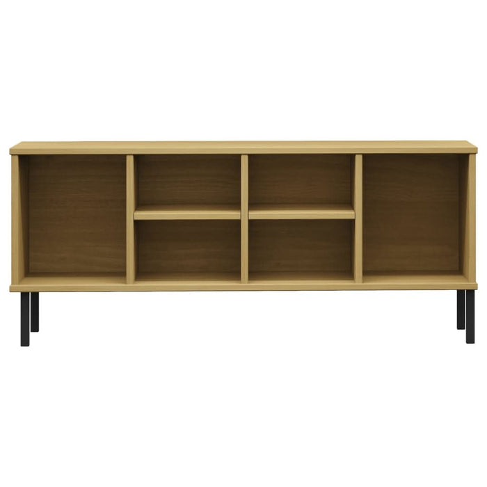 Pantofar cu picioare metalice „OSLO” maro 106x35x45 cm lemn - WALTI WALTI