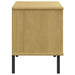 Pantofar cu picioare metalice „OSLO” maro 106x35x45 cm lemn - WALTI WALTI