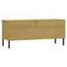 Pantofar cu picioare metalice „OSLO” maro 106x35x45 cm lemn - WALTI WALTI