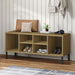 Pantofar cu picioare metalice „OSLO” maro 106x35x45 cm lemn - WALTI WALTI