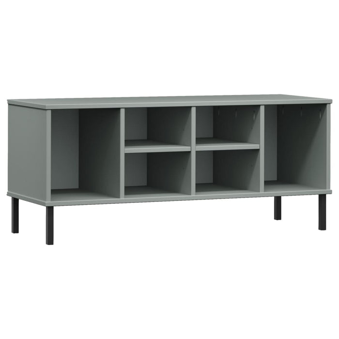 Pantofar cu picioare metalice „OSLO” gri 106x35x45 cm lemn - WALTI WALTI