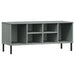 Pantofar cu picioare metalice „OSLO” gri 106x35x45 cm lemn - WALTI WALTI