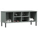 Pantofar cu picioare metalice „OSLO” gri 106x35x45 cm lemn - WALTI WALTI