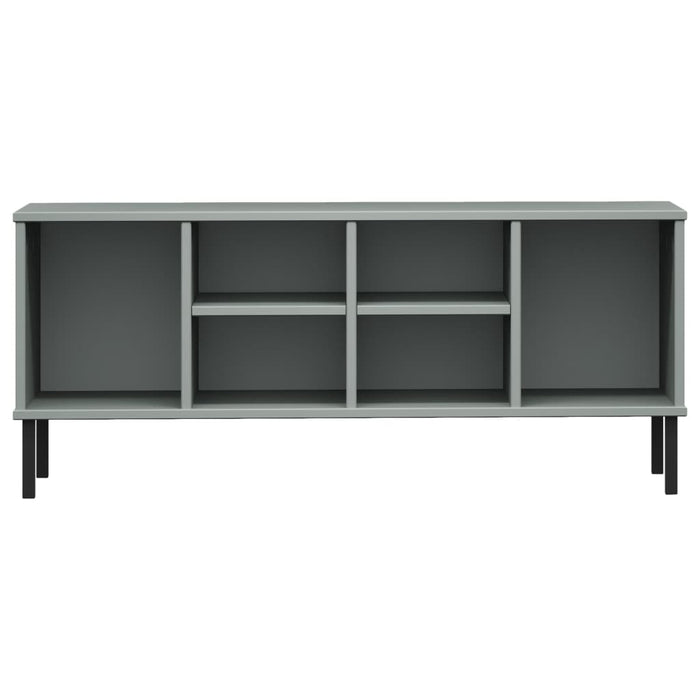 Pantofar cu picioare metalice „OSLO” gri 106x35x45 cm lemn - WALTI WALTI