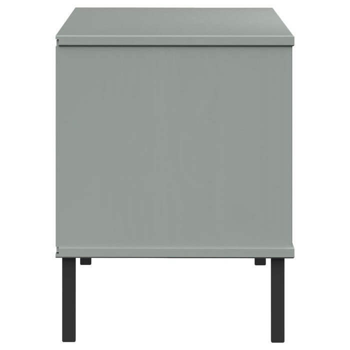 Pantofar cu picioare metalice „OSLO” gri 106x35x45 cm lemn - WALTI WALTI