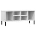 Pantofar cu picioare metalice „OSLO” alb 106x35x45 cm lemn - WALTI WALTI