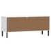 Pantofar cu picioare metalice „OSLO” alb 106x35x45 cm lemn - WALTI WALTI