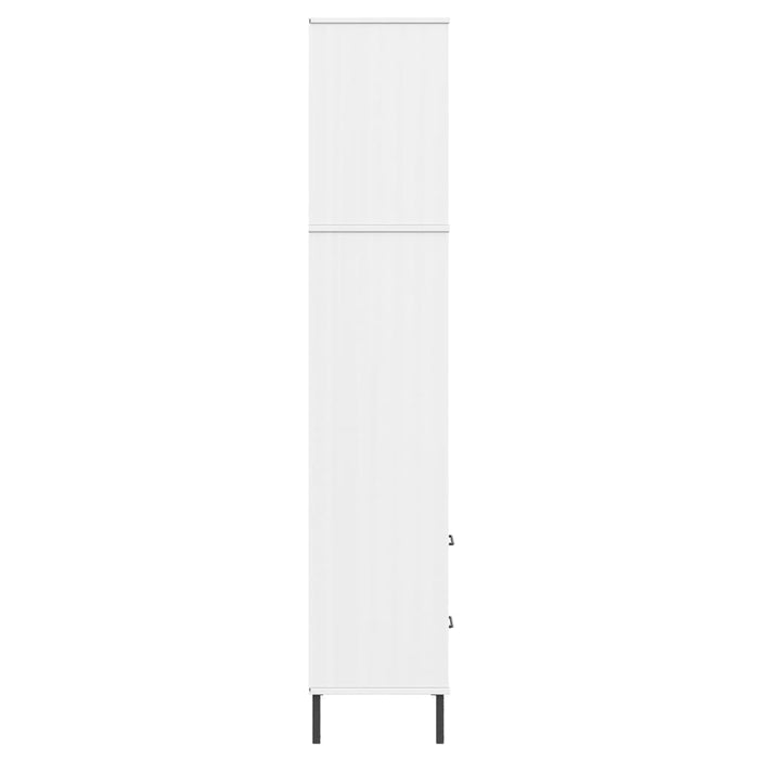 Bibliotecă cu 2 sertare OSLO, alb, 60x35x180 cm, lemn masiv WALTI