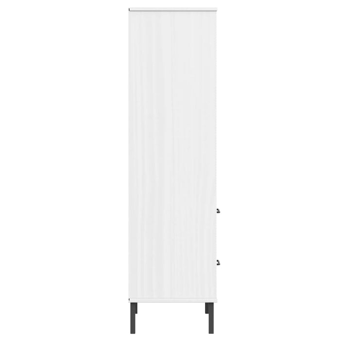Bibliotecă cu 2 sertare OSLO, alb, 60x35x128,5 cm, lemn masiv - WALTI WALTI