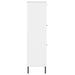 Bibliotecă cu picioare metalice OSLO, alb, 90x35x128,5 cm, lemn - WALTI WALTI