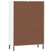 Bibliotecă cu picioare metalice OSLO, alb, 90x35x128,5 cm, lemn - WALTI WALTI