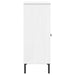 Bibliotecă cu picioare metalice OSLO, alb, 90x35x90,5 cm, lemn - WALTI WALTI