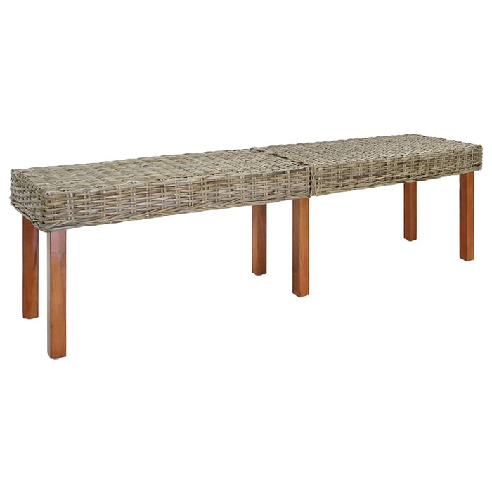 bancă natural 160 x 35 x 45 cm Lemn de mango solid - WALTI WALTI