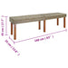 bancă natural 160 x 35 x 45 cm Lemn de mango solid - WALTI WALTI