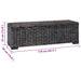 Cutie de depozitare cu depozitare Negru 110 x 35 x 45 cm - WALTI WALTI