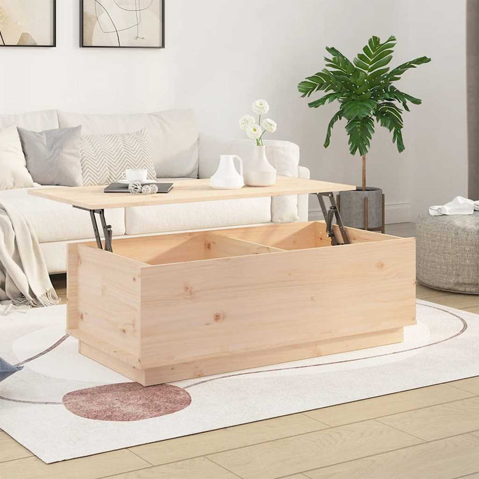Măsuță de cafea, 100x50x35 cm, din lemn masiv de pin - WALTI WALTI