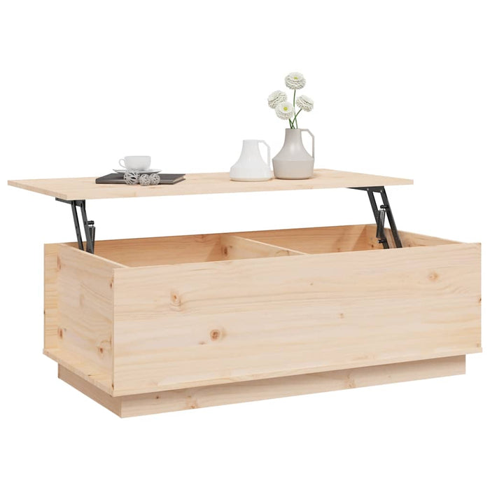 Măsuță de cafea, 100x50x35 cm, din lemn masiv de pin - WALTI WALTI
