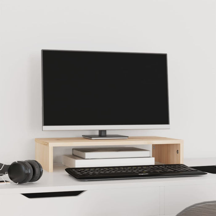 Suport pentru monitor, 50x27x10 cm, lemn masiv de pin WALTI