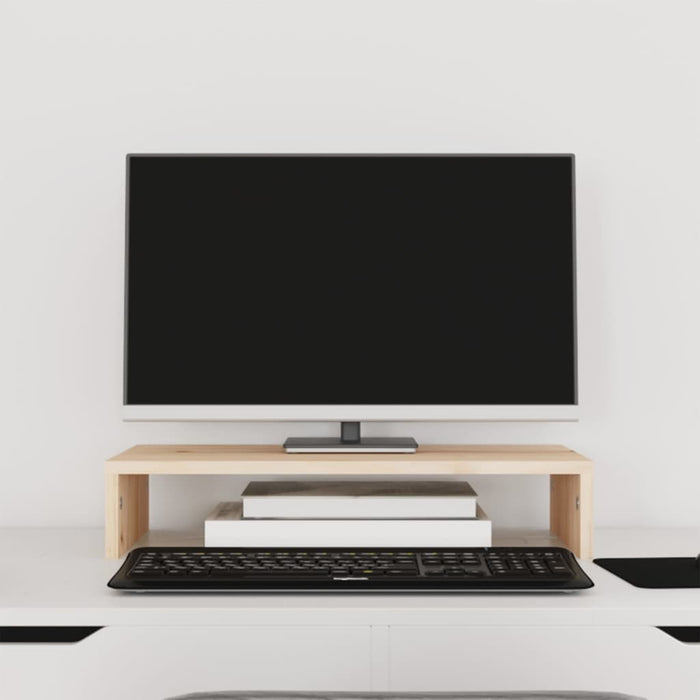 Suport pentru monitor, 50x27x10 cm, lemn masiv de pin WALTI