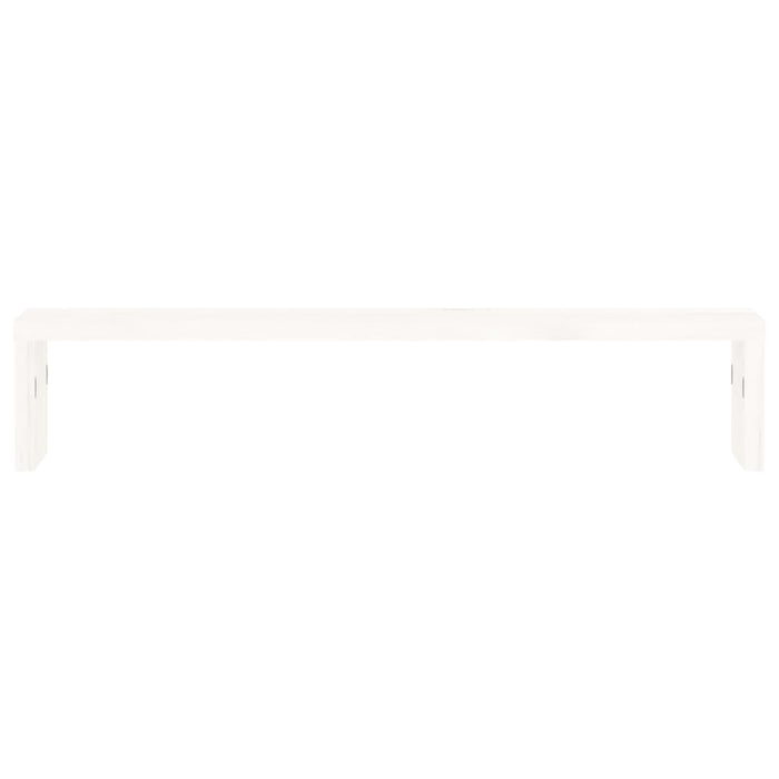 Suport pentru monitor, alb, 50x27x10 cm, lemn masiv pin WALTI