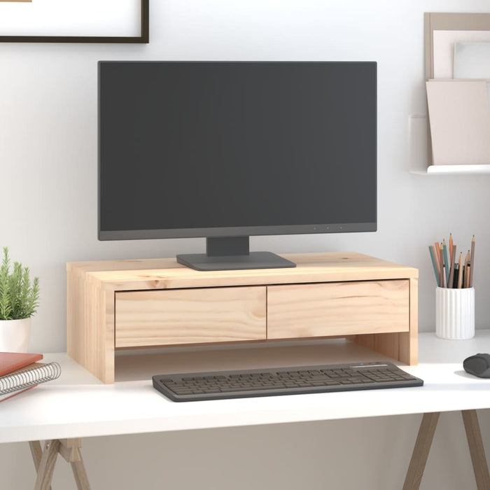 Suport pentru monitor, 50x27x15 cm, lemn masiv de pin WALTI