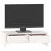 Suport pentru monitor, alb, 50x27x15 cm, lemn masiv pin - WALTI WALTI