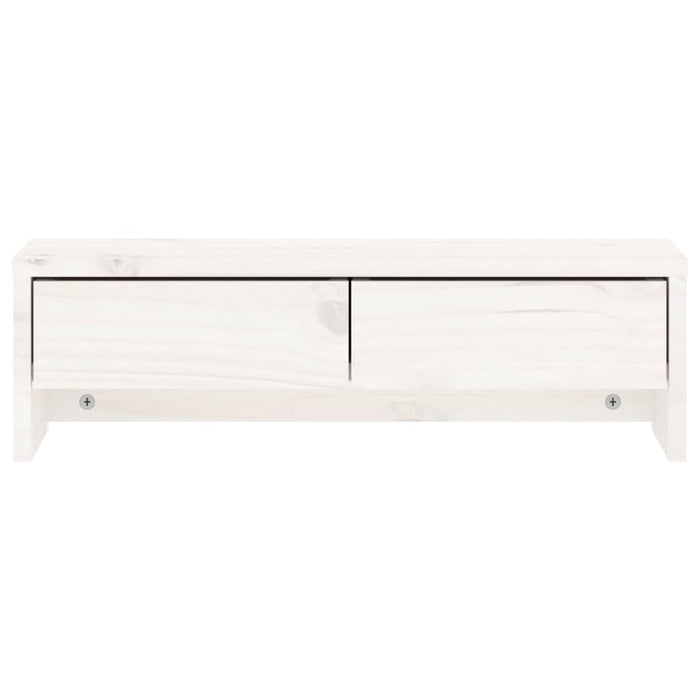 Suport pentru monitor, alb, 50x27x15 cm, lemn masiv pin - WALTI WALTI