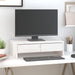 Suport pentru monitor, alb, 50x27x15 cm, lemn masiv pin - WALTI WALTI