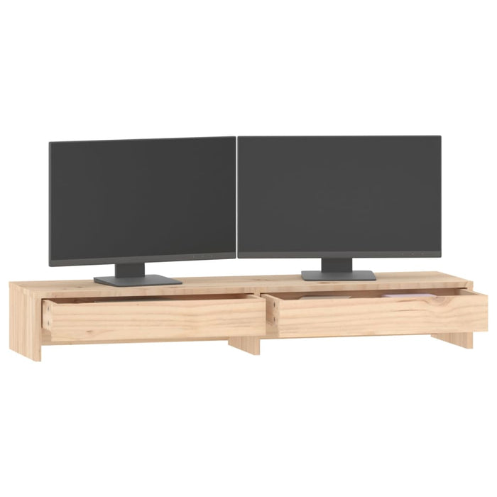 Suport pentru monitor, 100x27x15 cm, lemn masiv de pin WALTI