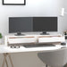 Suport pentru monitor, alb, 100x27x15 cm, lemn masiv pin - WALTI WALTI