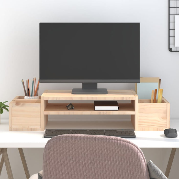 Suport pentru monitor, 70x27,5x15 cm, lemn masiv de pin - WALTI WALTI