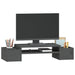 Suport pentru monitor, gri, 70x27,5x15 cm, lemn masiv pin - WALTI WALTI