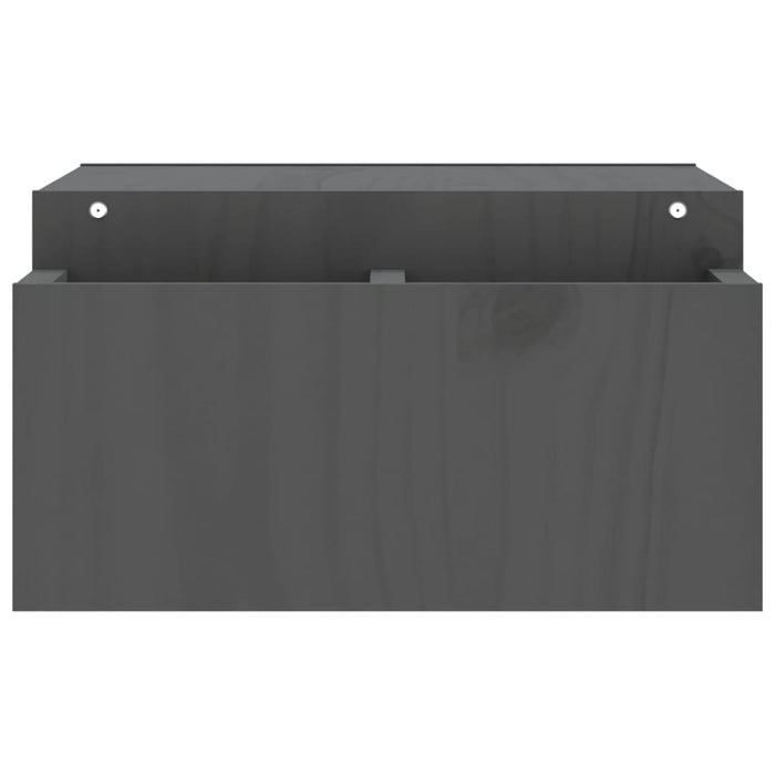 Suport pentru monitor, gri, 70x27,5x15 cm, lemn masiv pin - WALTI WALTI