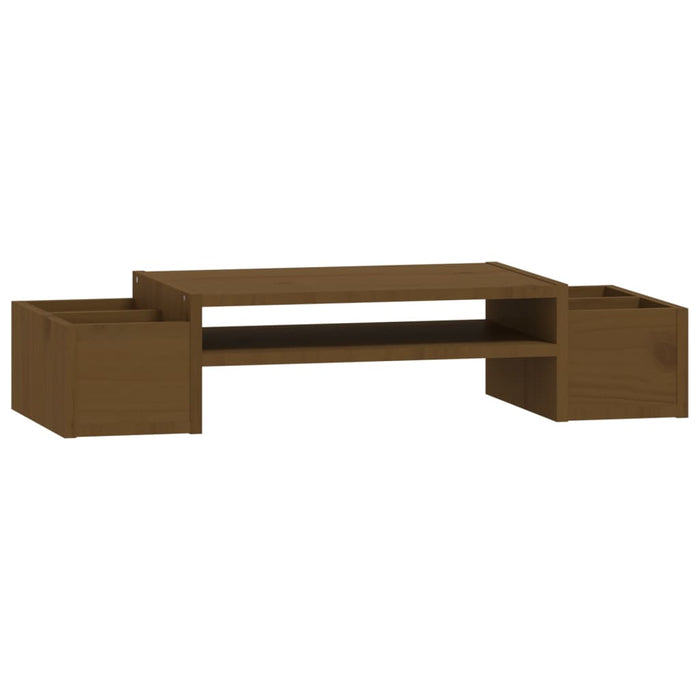 Suport pentru monitor, maro miere, 70x27,5x15cm, lemn masiv pin - WALTI WALTI