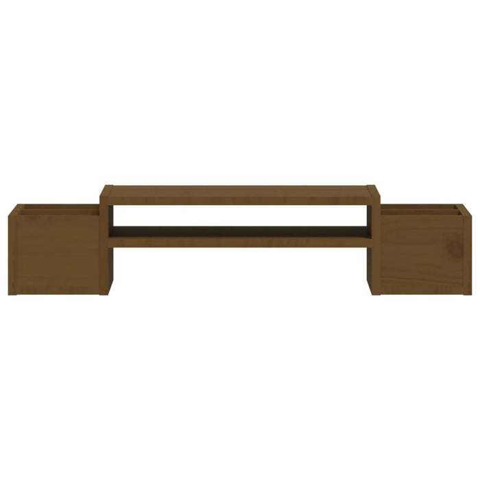 Suport pentru monitor, maro miere, 70x27,5x15cm, lemn masiv pin - WALTI WALTI