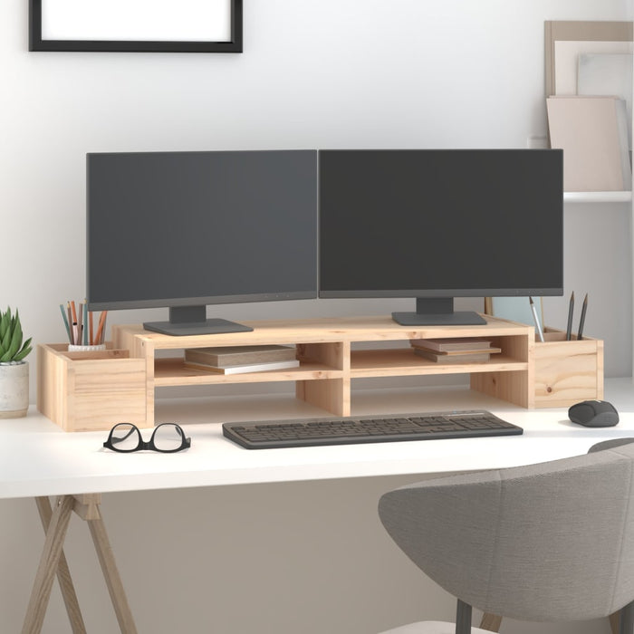 Suport pentru monitor, 100x27,5x15 cm, lemn masiv de pin - WALTI WALTI