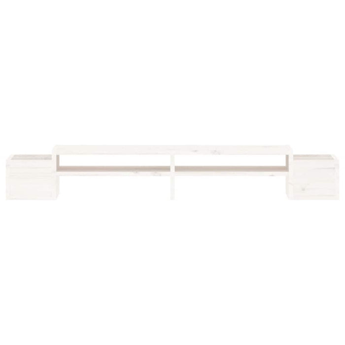 Suport pentru monitor, alb, 100x27,5x15 cm, lemn masiv pin - WALTI WALTI