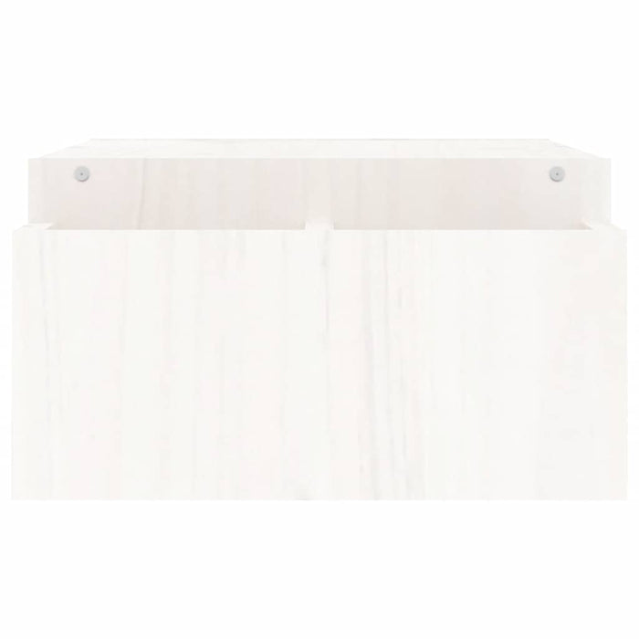 Suport pentru monitor, alb, 100x27,5x15 cm, lemn masiv pin - WALTI WALTI