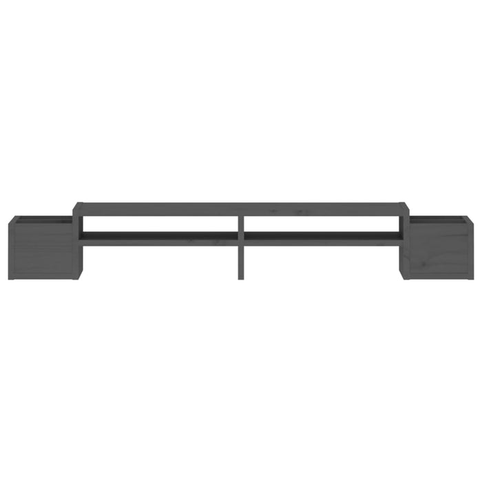 Suport pentru monitor, gri, 100x27,5x15 cm, lemn masiv pin - WALTI WALTI